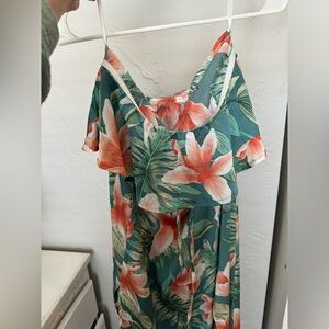 SHEIN Floral Beachy Maxi Dress
